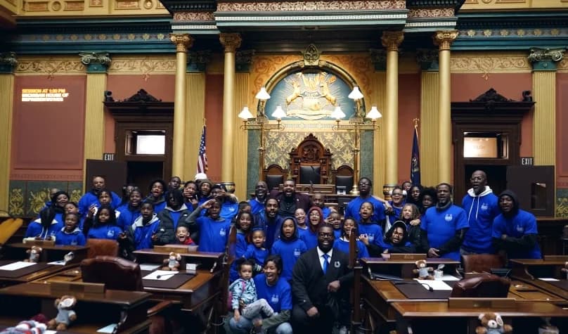 Detroit students in Lansing